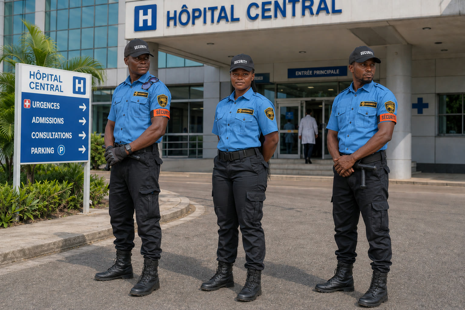 Sécurité d'hôpital et de clinique par GSS à Kinshasa