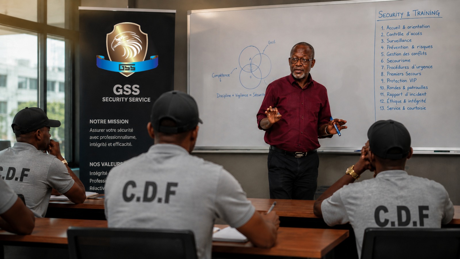 Centre de formation GSS — session en cours